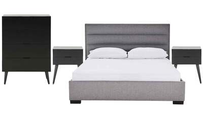 Saville King Bedroom Package with  Monaco Tallboy