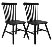 Set Of 2 Spindle Dining Chairs