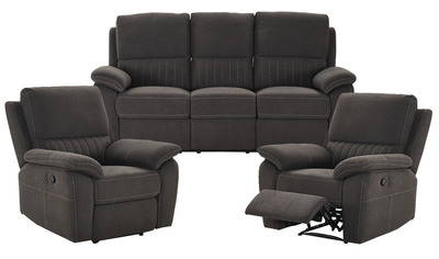 Smith 3 Seater & 2 Reclining Armchairs Sofa Set