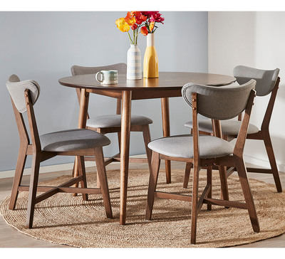 Tara 4 Seater Dining Set With Elke Chairs