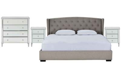 Tiffany King Bedroom Package With Diamond Tallboy