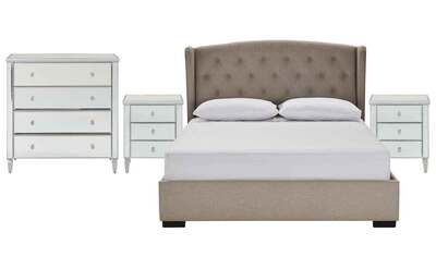 Tiffany Queen Bedroom Package with Diamond Tallboy