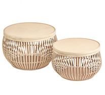 Set Of 2 Tobias Bamboo Tables