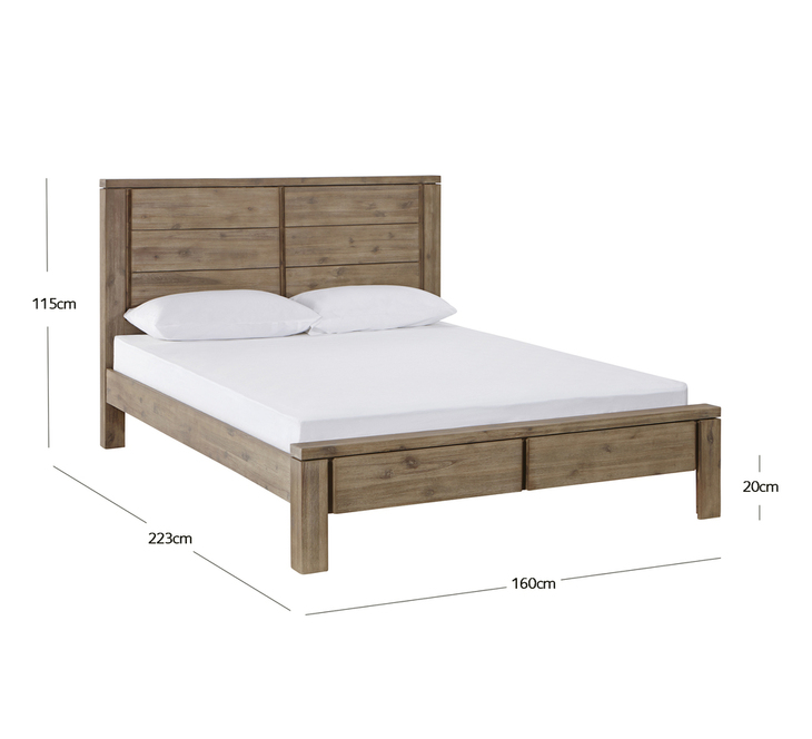 Toronto Queen Bed Fantastic Furniture, Rustic Wooden Queen Size Bed Frame Dimensions Australia