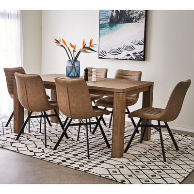 Toronto 6 Seater Dining Set With Darian Chairs