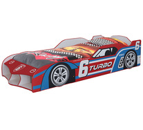 No.6 Turbo Single Racing Car Bed & Mattress