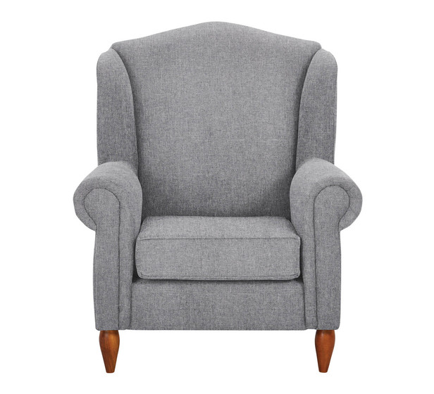 Wing Armchair In Grey Fantastic Furniture, Wing Arm Chair