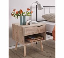 Yarra Bedside Table with USB Charger